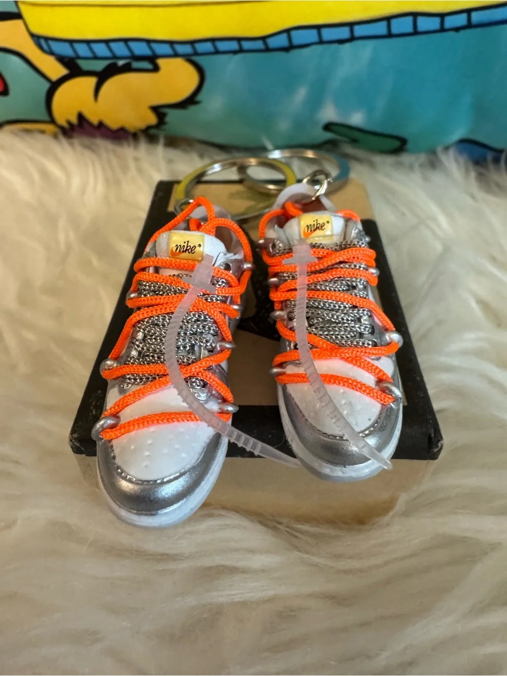 Mini Nike Off-White Sneaker Keychain with Box/Gift Bag